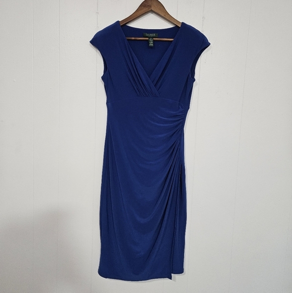 Ralph Lauren Royal Blue Midi Dress - Picture 2 of 6